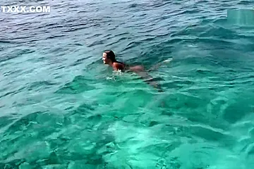 Jenny Scordamaglia Scuba diving nude - porn video