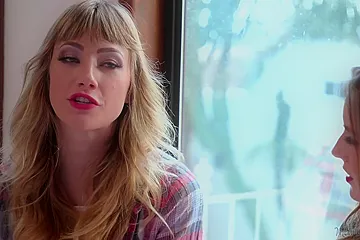Cherie DeVille, Ivy Wolfe and Scarlett Sage are having a threesome in the late afternoon - porn video