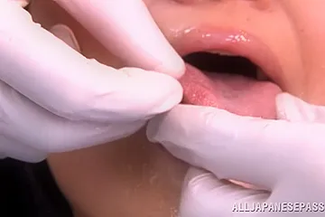 Curious Japanese AV Model gets fucked in dental office - porn video