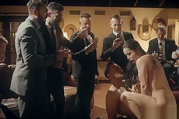 PURE TABOO Escort Humiliated by Businessmen During Public Fuck - porn video