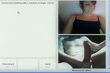 Dude scares lots of girls on omegle with his big cock - porn video