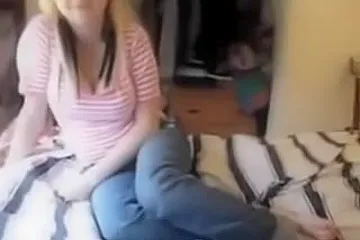 Blonde emo girl footjob and blowjob - porn video