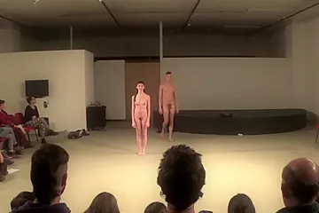 Naked on Stage Andrea Rowsell Presents Naked Dance in Teatro - porn video