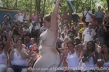 SpringBreakLife Video: Naked Wet T Contest - porn video