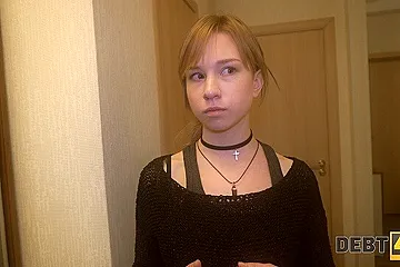 Debt4k. Poor girl Alice Klay loves cool gadgets and pays with pussy - porn video