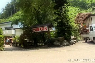 Japanese AV Model amazing milf in hot action outdoors - porn video
