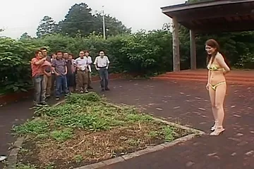 Rinoa Hinata Hot Asian babe gets an outdoor gangbang - porn video