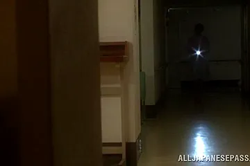 Lovely Asian nurse has a nice set of huge boobs - porn video