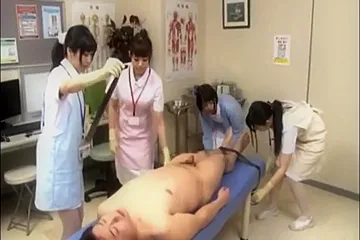 japanese nurse surgical gloves handjob - porn video