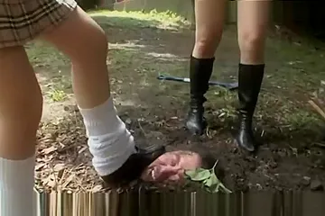 Japanese schoolgirls teachers buried in the ground urination (18+) - porn video