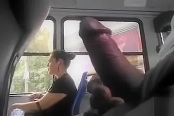 Public masturbation on a bus turns him on - porn video