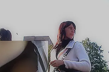Sexy twat upskirt (fake) on a bus stop - porn video