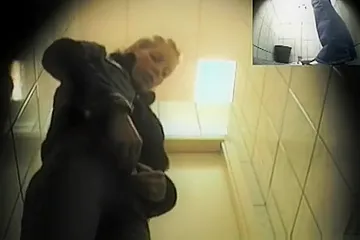Blonde girl in tight jeans pants peeing - porn video