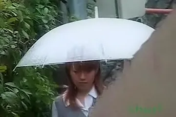 Japanese schoolgirls enjoy surprise sharking in public (18+) - porn video