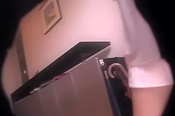 Satsuki Suzumiya gets caught on spy cam (fake) while doing various naughty stuff - porn video