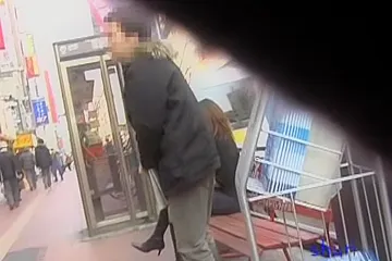 Japanese sharking pro cums on a sweet chick in public - porn video