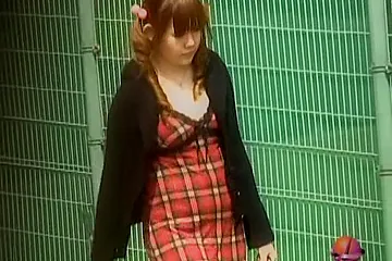 Street sharking video shows a cute gal being fully stripped - porn video