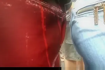 Dude rubs his crotch on sexy girls hot ass - porn video