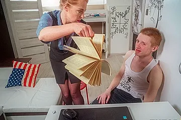 TUTOR4K. English lesson ends for boy and his gorgeous tutor - porn video
