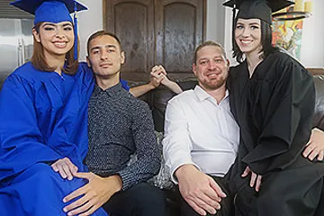 Hazel Heart & Remi Jones in College Prep - DaughterSwap - porn video