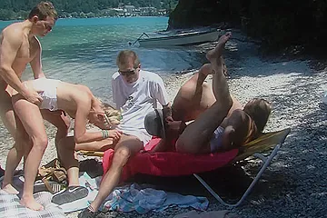 public family therapy beach orgy - porn video