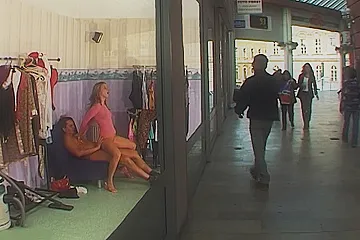 stepsister anal at public shopping mall - porn video