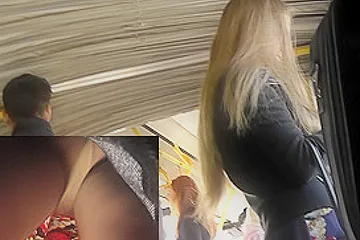 Spycam upskirt (fake) filmed exciting view under A-line skirt - porn video
