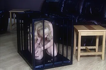 Ariel Anderssen Locks Herself in a Steel Cage - porn video