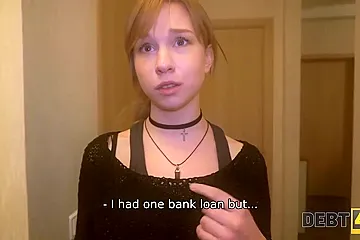Debt4k. student 18+ has no possibilities to pay for new iPhone so she needs to suck now - porn video