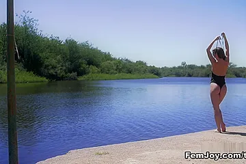 Natalia E. - Meet Me By The Lake - Femjoy - porn video