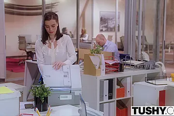 TUSHY Lana Rhoades First Double Penetration - porn video