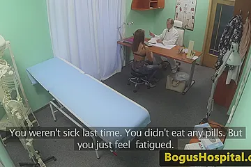 Orally pleasured patient pussyfucked by doc - porn video