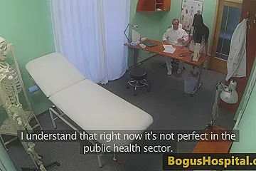 Euro patient cockriding doctor during exam - porn video