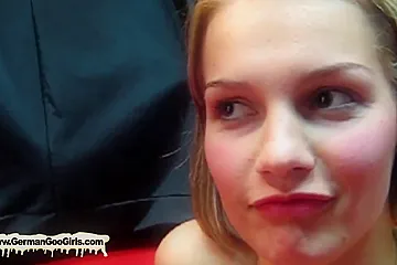 Two sexy young sluts lose their bukkake virginity (18+) - porn video