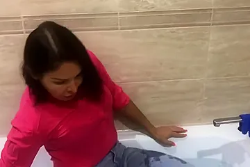 wetlook fully clothed jeans - porn video