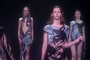 Wet naked fashion show... Oops! - porn video