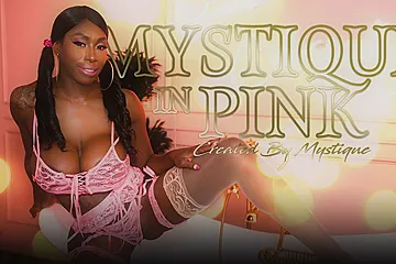 Ebony Goddess Mystique in Mystique In Pink - porn video