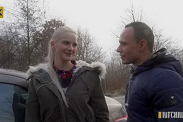 George Lee & Katy Sky in A Lot Of Cum For Blonde Hitchhiker - Porncz - porn video