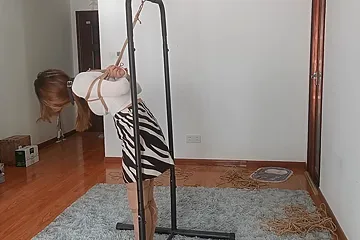 Chinese Bondage - Cute Girl Tied And Ticked - porn video