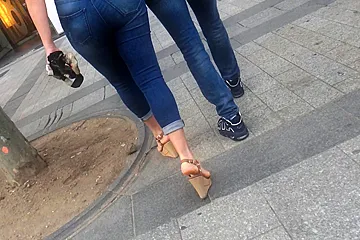 MILF, Big Booty In High Heels Wedges - porn video