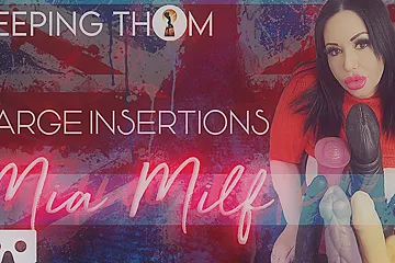 Mia Milf In Large Insertions - Thick Dildo In Big Tit Bbw Milf - porn video