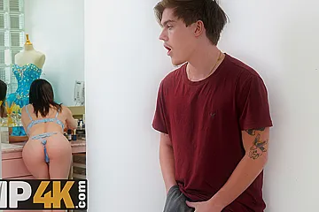 MATURE4K. Preparing for Cumstume Party - porn video