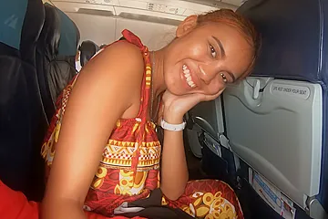 Thai teen girlfriend on an airplane and on boyfriends big cock in the hotel (18+) - porn video