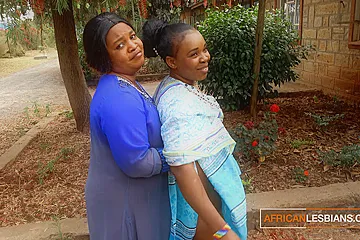 African Married MILFS Lesbian Make Out In Public During Neighbourhood Party - porn video