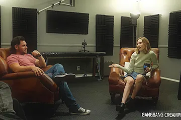 GangBang Creampie 353 Interview with Claire Room, Scene #01 - porn video