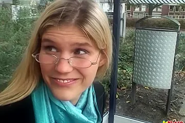 Hot Dutch Hot Blonde In Glasses Enjoys Pussy Fingering And Hard Anal Sex - porn video