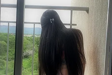 Neighbor watches Naked Girl at balcony in bikini CAM4 - porn video