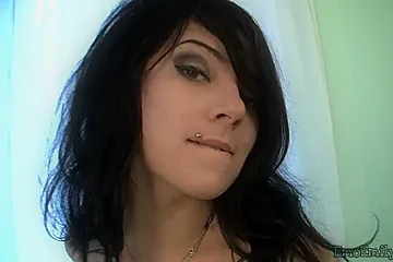 Sexy emo teen goes solo masturbating (18+) - porn video