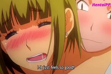 While I'm massaging her, I thrust into her big tits and cum inside her. - porn video