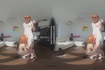 Double Ginger Stripteasing Beauties Romantic Lesbian Lovers Pussy Lick Drip Champagne Pussy Juices - porn video